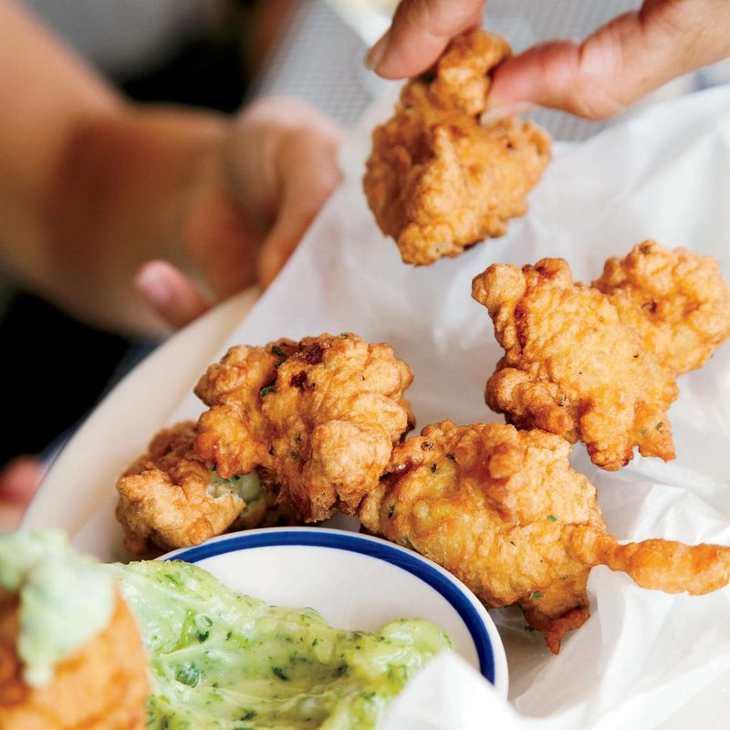 Lobster and Corn Fritters