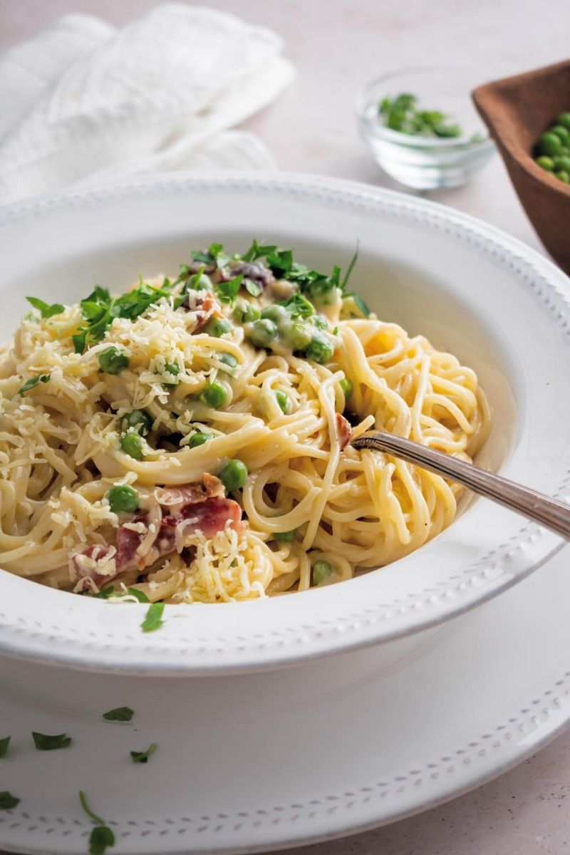 Pasta Carbonara with Chicken