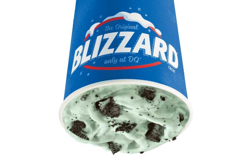 Mint Oreo Cookies Blizzard Treat