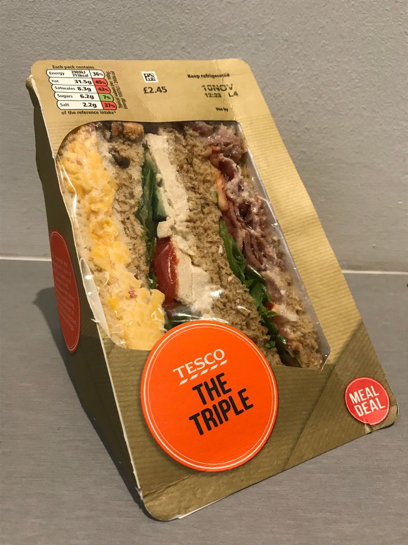 Tesco's Finest Triple Chicken Club Sandwich