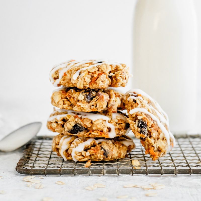 Carrot Cake Oatmeal Cookies