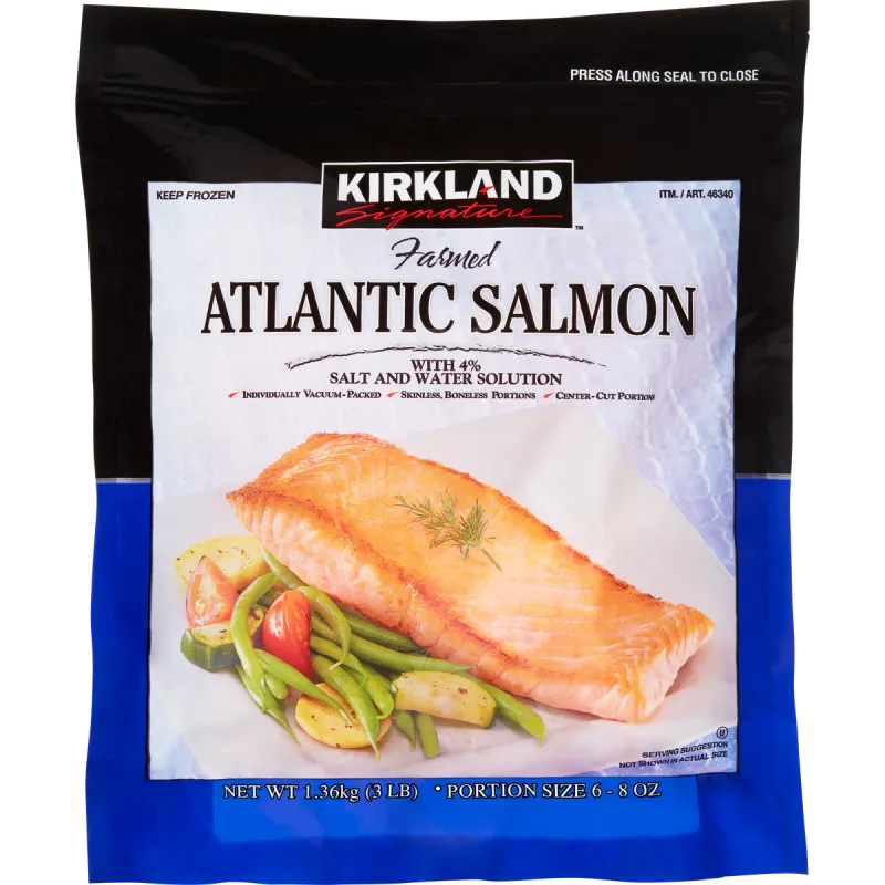 Kirkland Signature Farmed Atlantic Salmon: Perfect Portions for One
