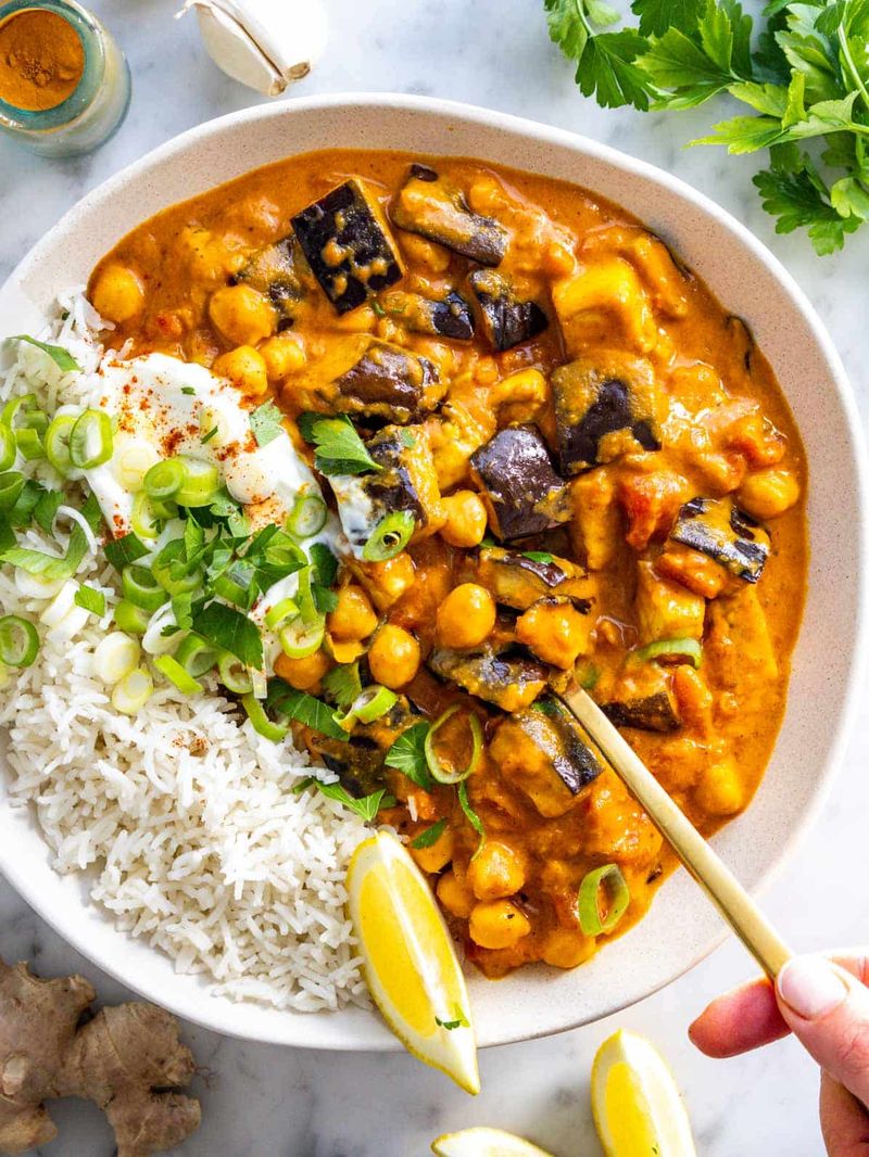 Creamy Aubergine Curry