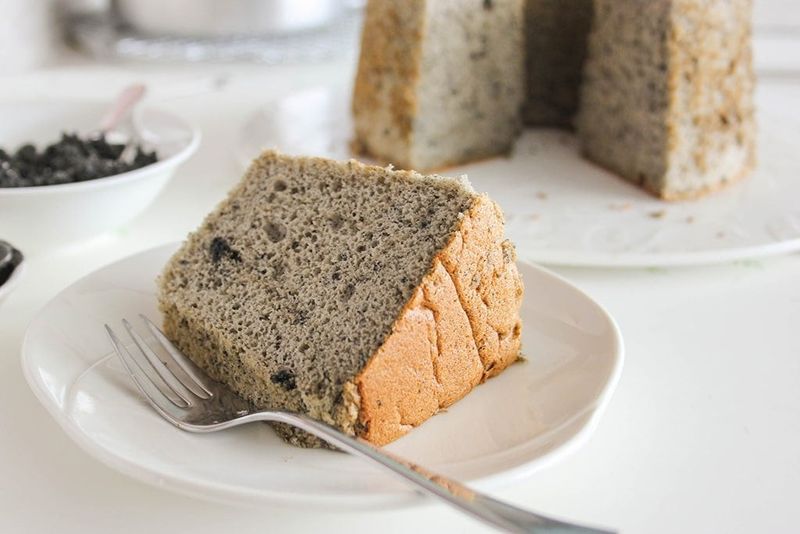 Black Sesame Chiffon Cake