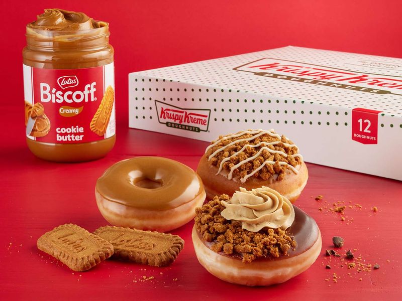 Krispy Kreme's Biscoff Doughnuts
