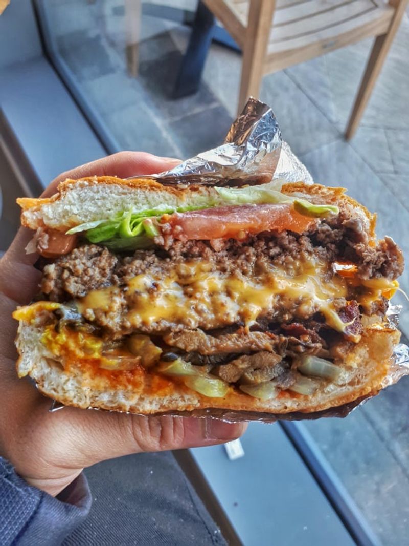 Five Guys Bacon Cheeseburger