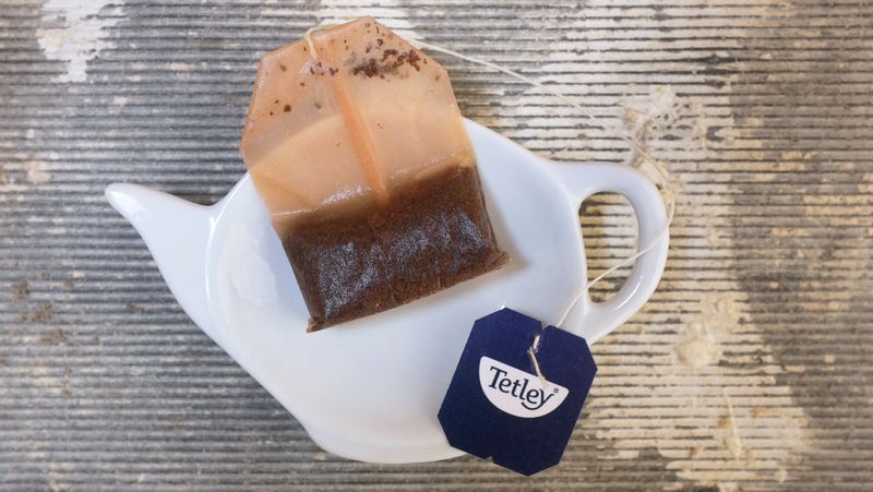 Tea bags (especially plastic ones)