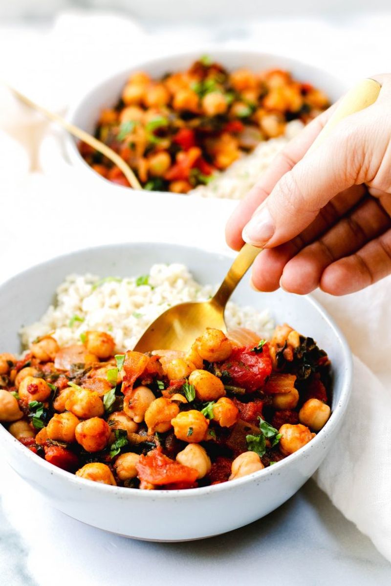 Chickpea and Spinach Stew