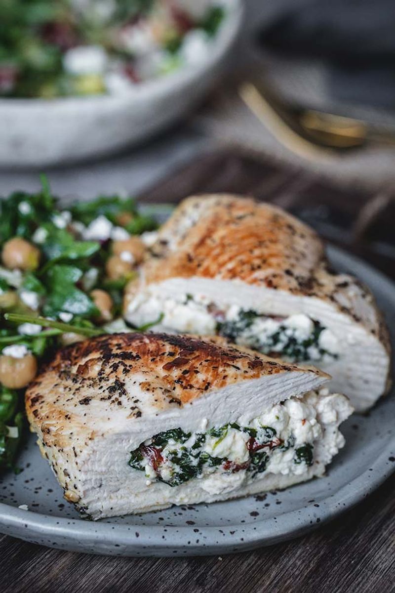 Spinach and Feta Stuffed Chicken Breasts