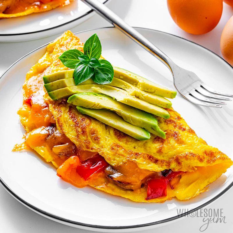 Breakfast-for-Dinner: Veggie Omelets & Toast