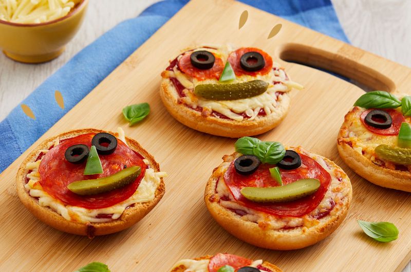 Mini Pizza Faces