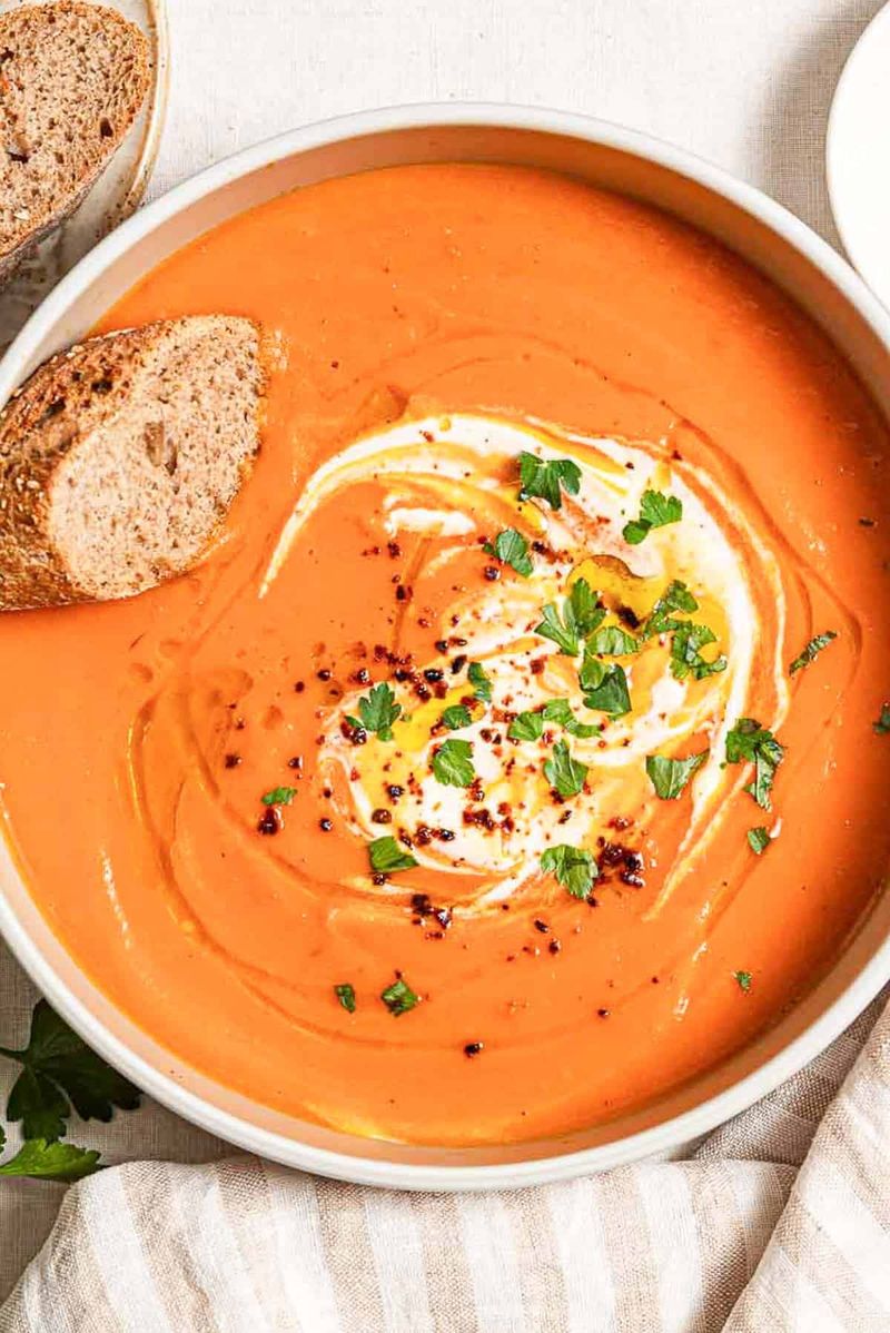 Sweet Potato and Red Pepper Soup