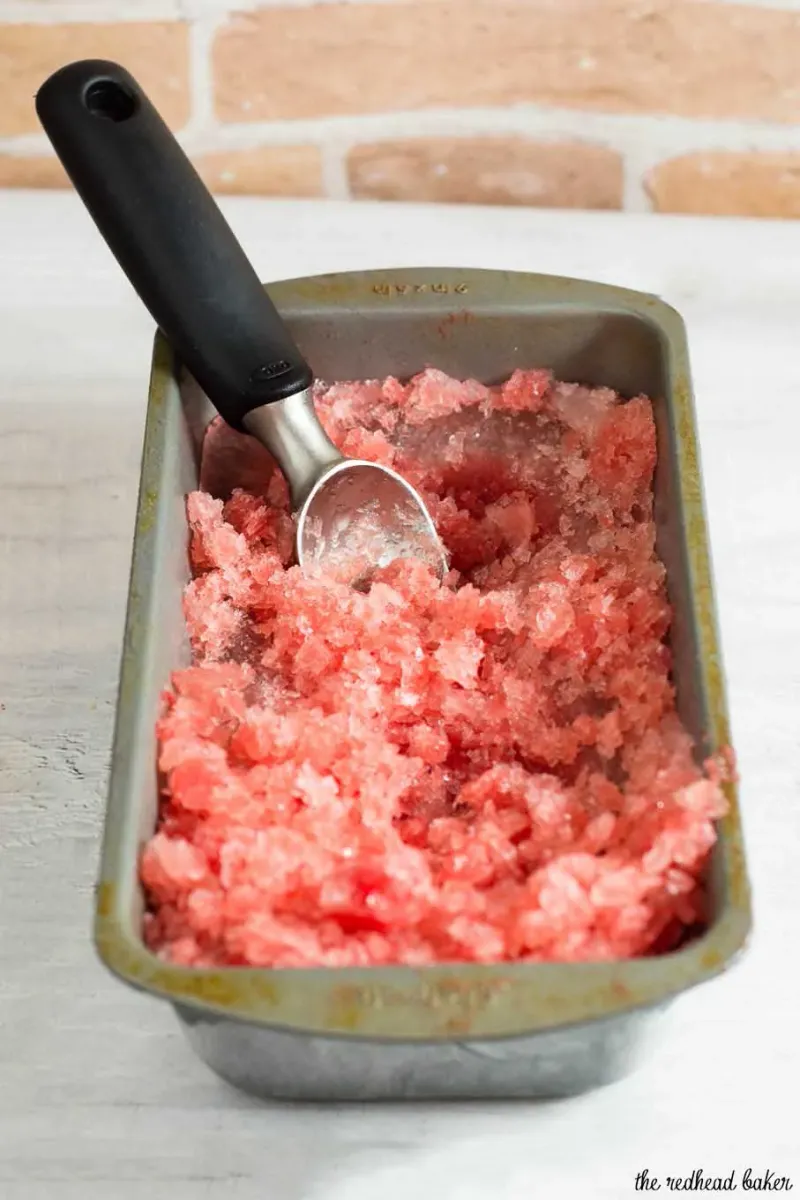 Minty Watermelon Granita