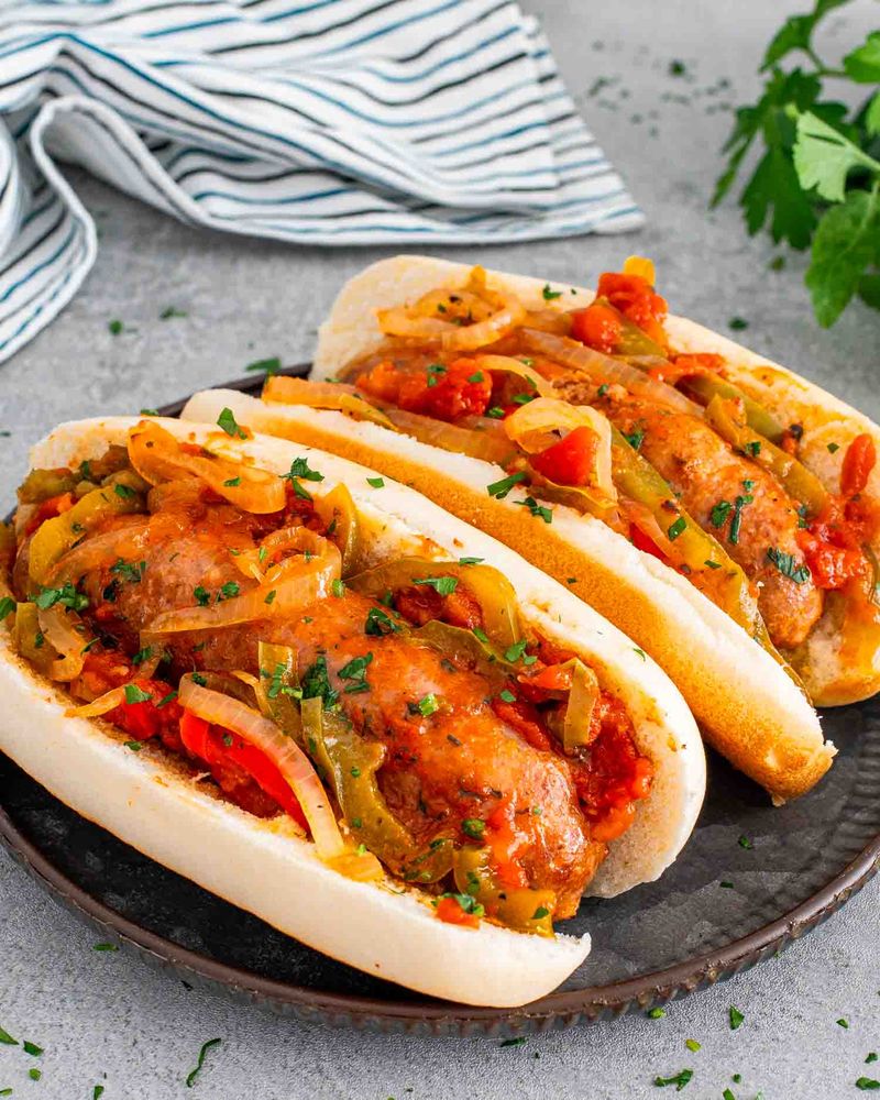 Italian Sausages with Provolone