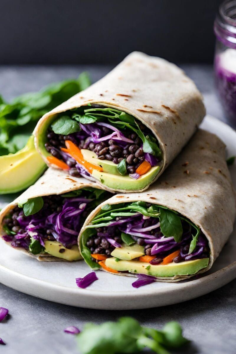 Lentil and Avocado Wrap