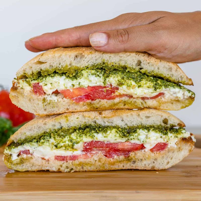 Burrata Pizza Sandwiches