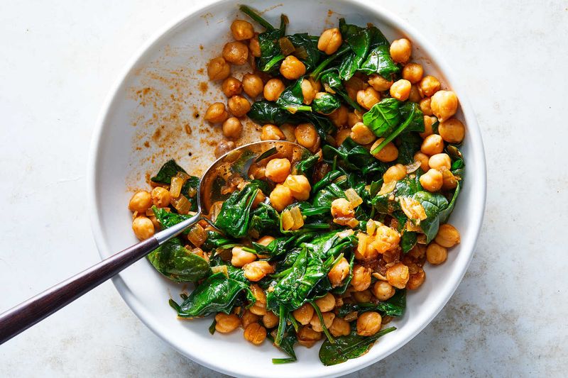 Chickpea and Spinach Stir-Fry