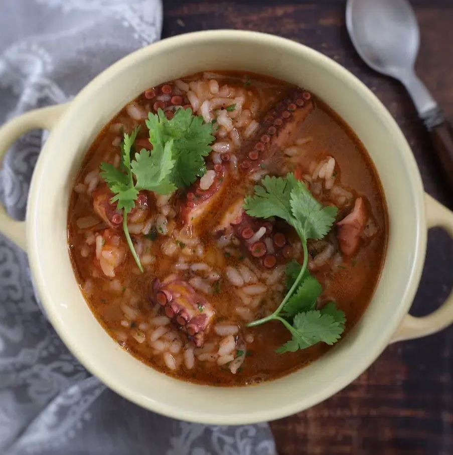 Portuguese Octopus Rice (Arroz de Polvo)
