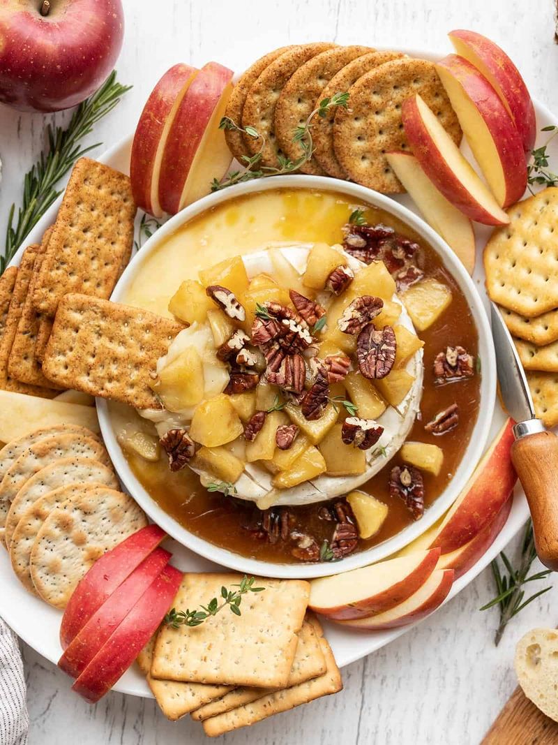 Baked Brie with Apples and Walnuts
