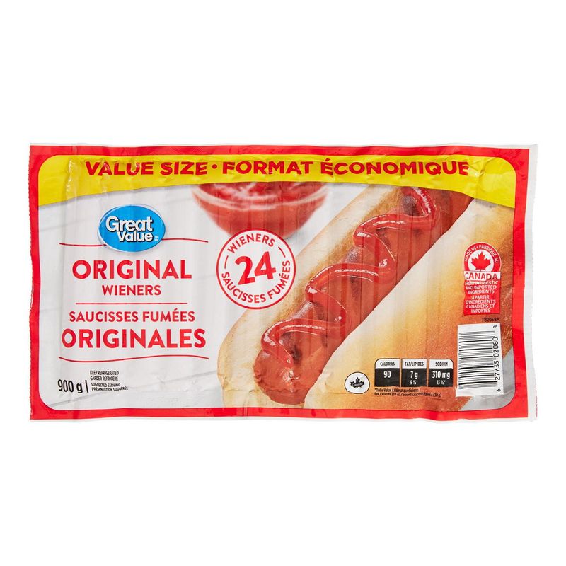 Great Value Hot Dogs (Walmart)