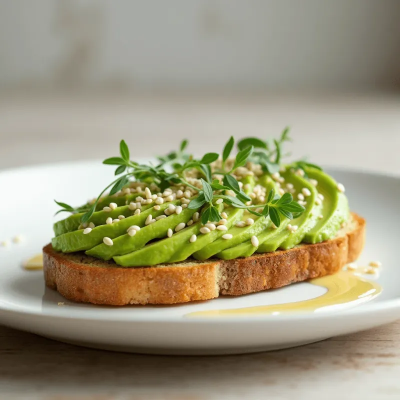 Avocado Toast on Whole-Grain Bread