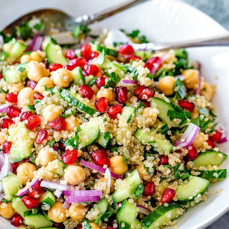Quinoa Chickpea Salad