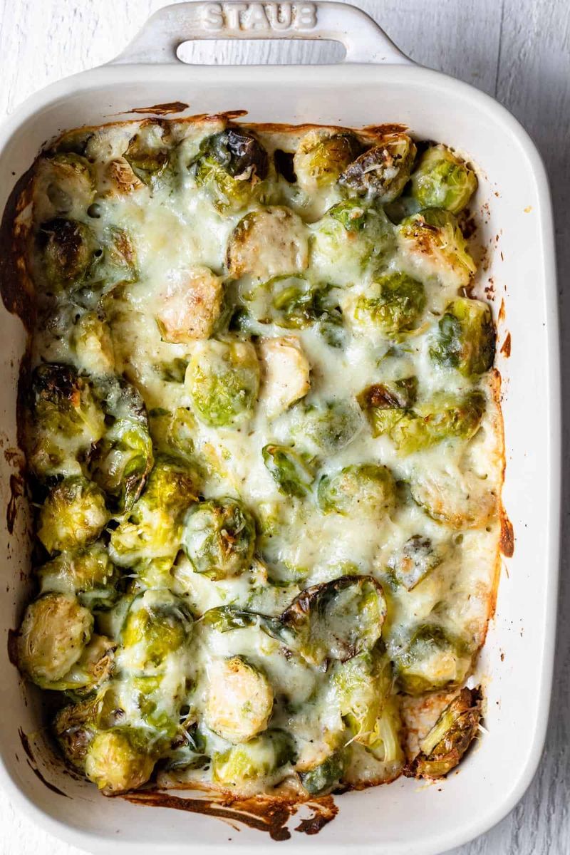 Brussels Sprouts Tater Tot Casserole