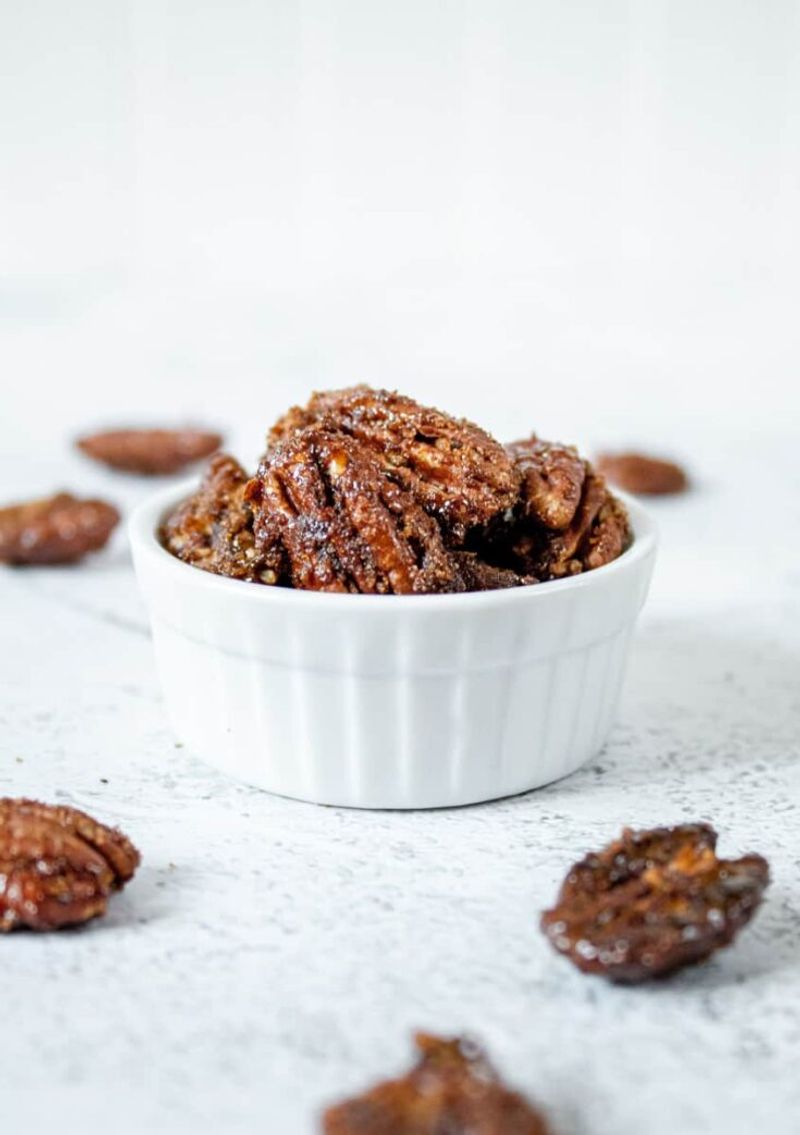 Sweet and Spicy Candied Pecans