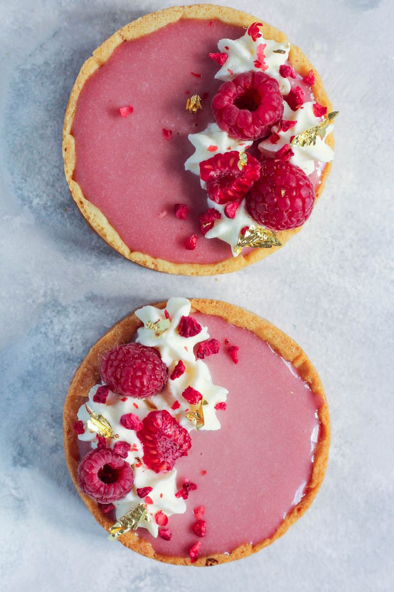 Raspberry Rose Tarts