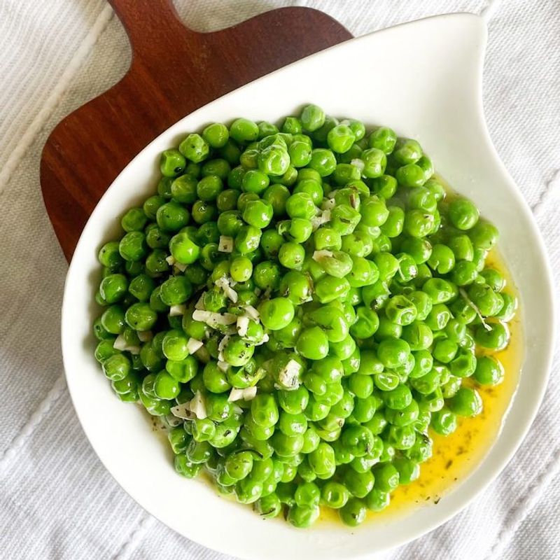 Garlic Buttered Peas
