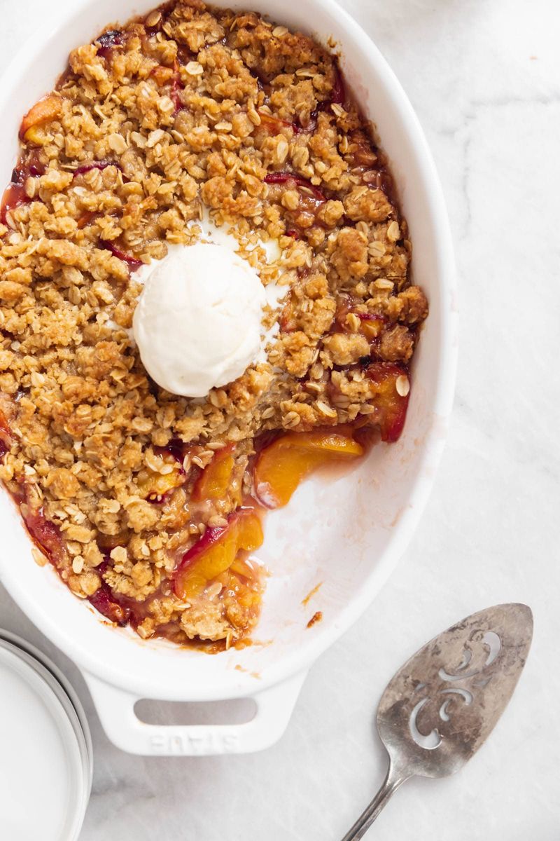Peach Oat Crumble