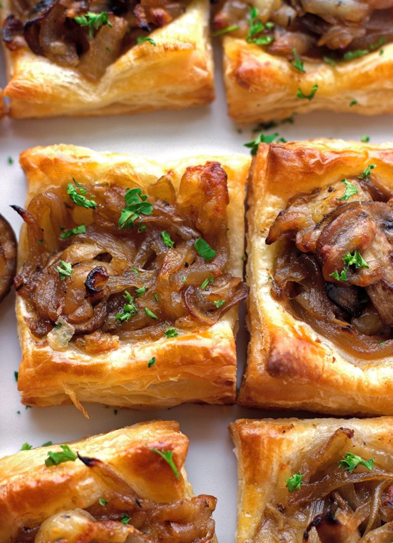Gruyère, Mushroom & Caramelized Onion Bites