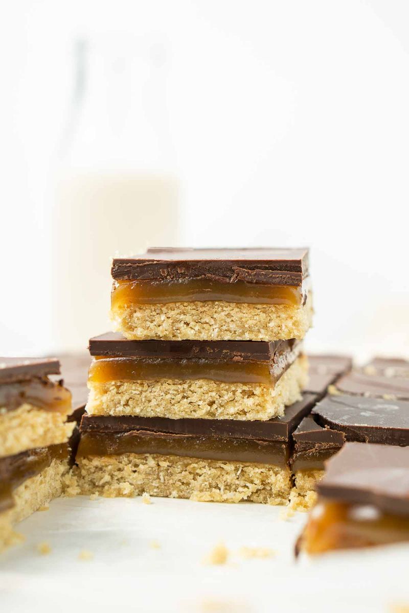 Cashew Caramel Squares
