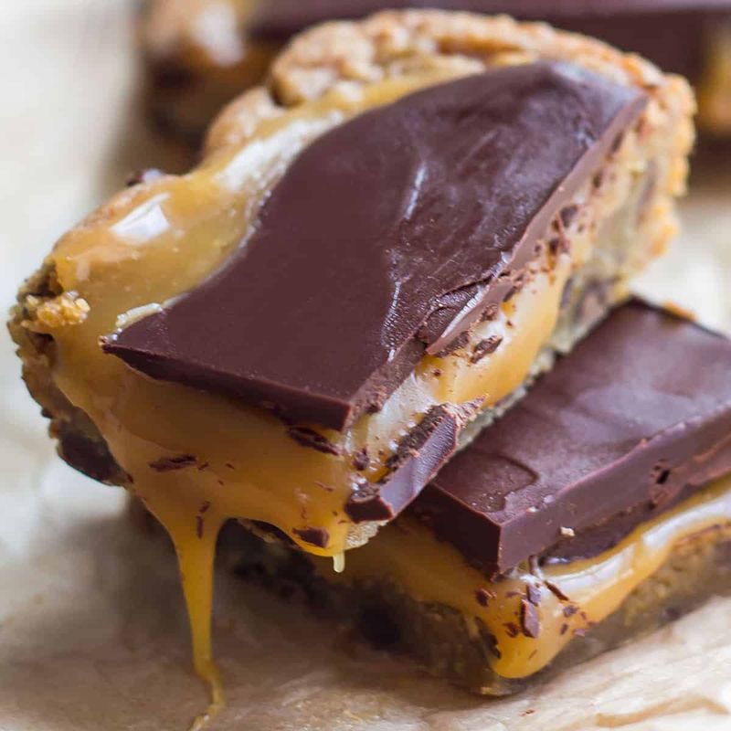 Salted Caramel Blondies Bar