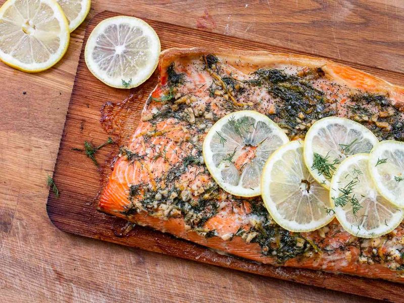 Smoky Cedar Planked Salmon