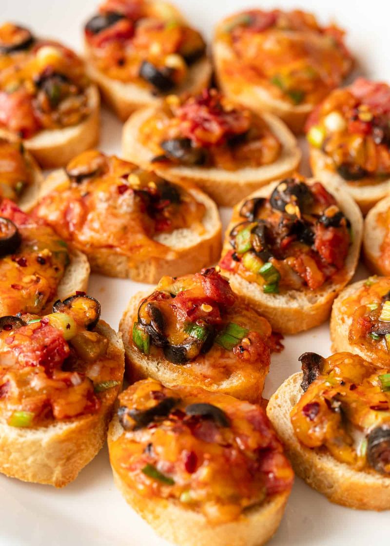 Pizza Crostini Appetizers