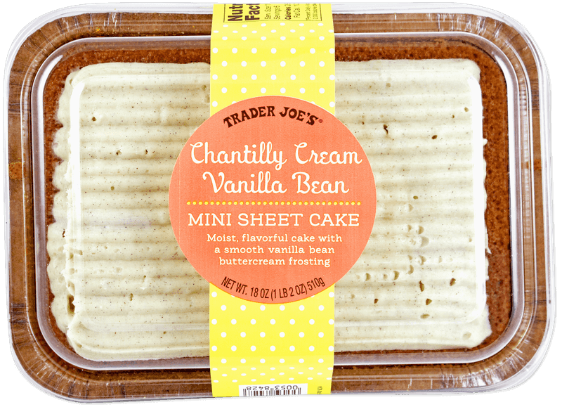 Chantilly Cream Vanilla Bean Mini Sheet Cake
