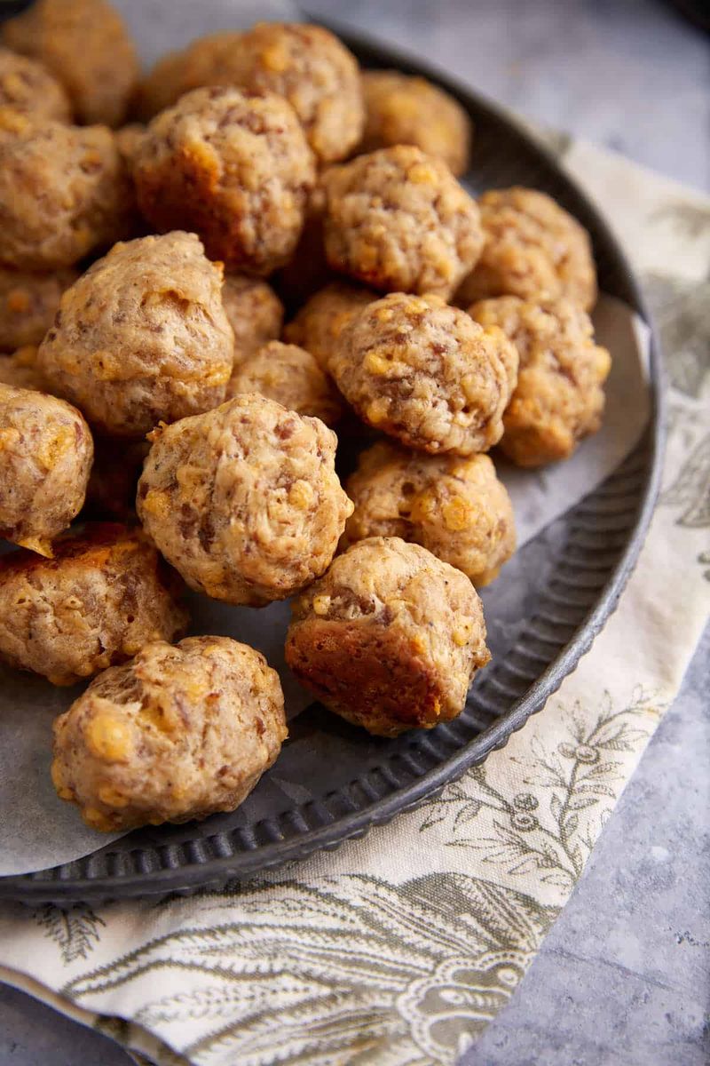 Cream Cheese Sausage Balls (No Bisquick!)