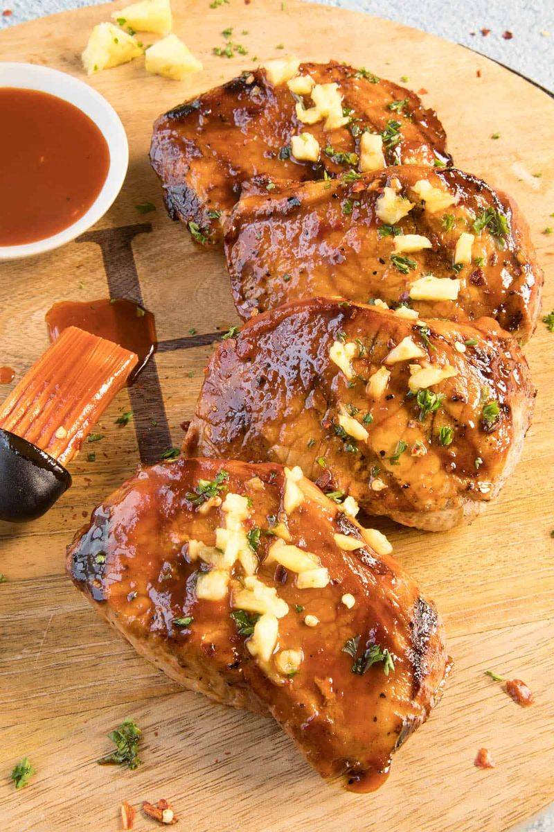 Pineapple Glazed Grilled Pork