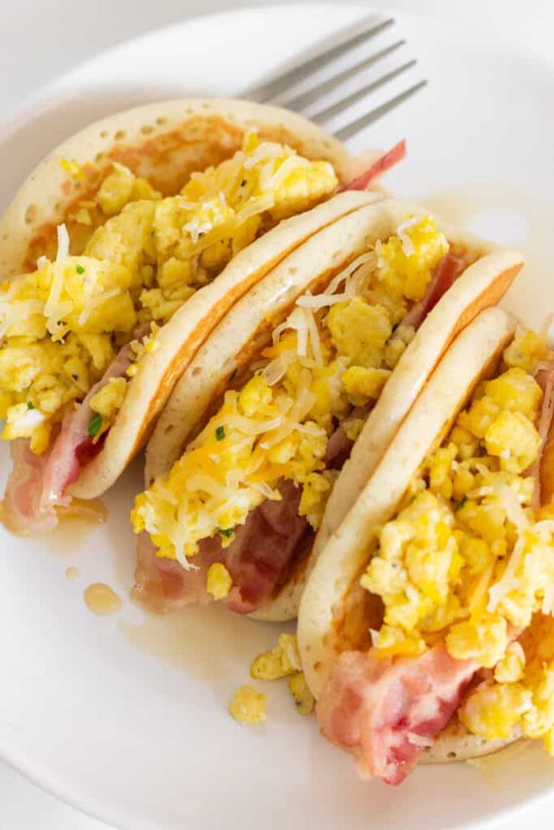 Breakfast Pancake Tacos