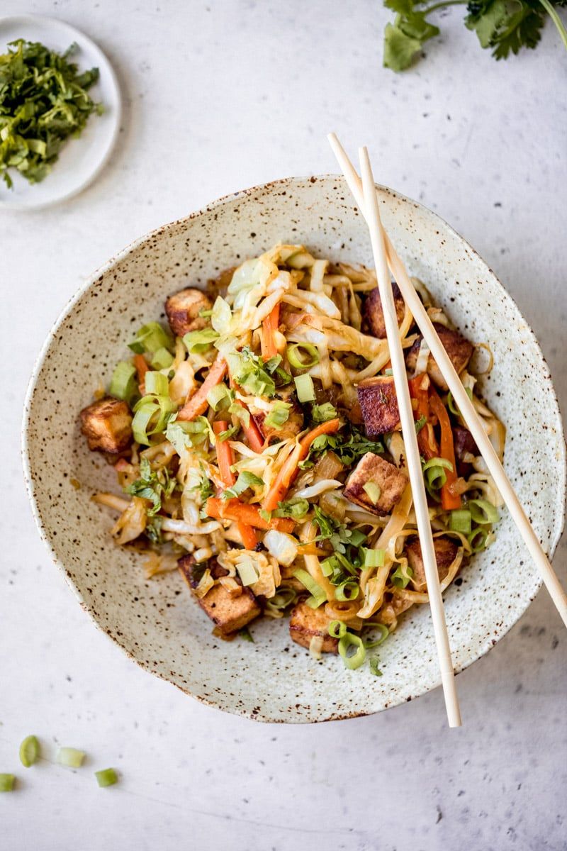 Vegan Egg Roll in a Bowl (with Tofu)