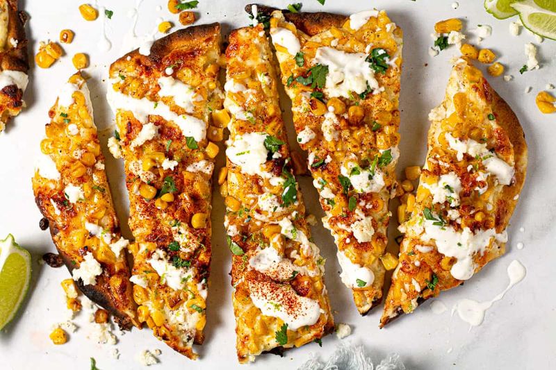 Grilled Elote Flatbread