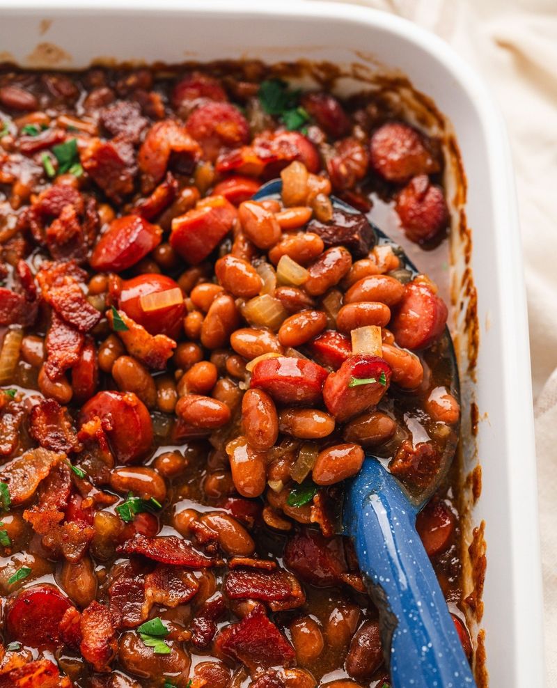 Hot Dog and Bean Casserole