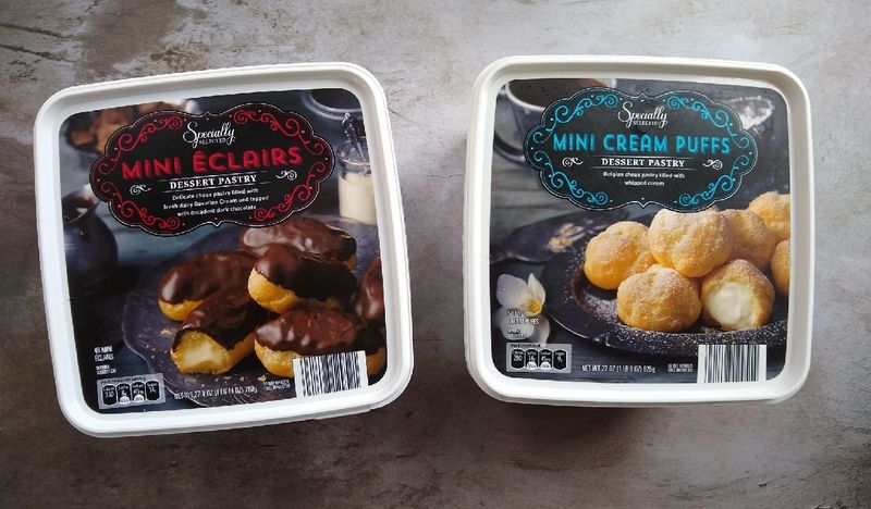 Frozen Eclairs and Cream Puffs