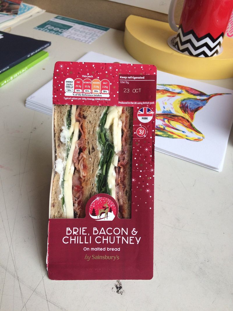 Sainsbury's Brie, Bacon & Chilli Chutney Sandwich