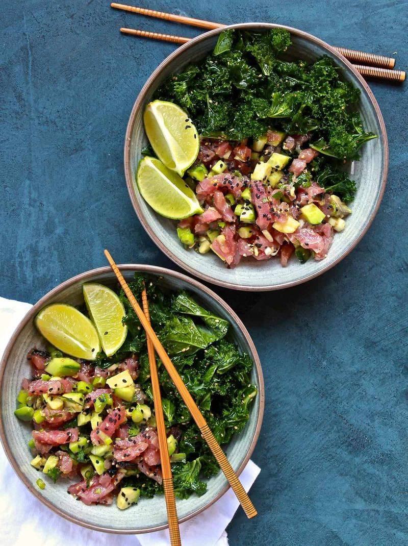Ahi Tuna Poke Bowls