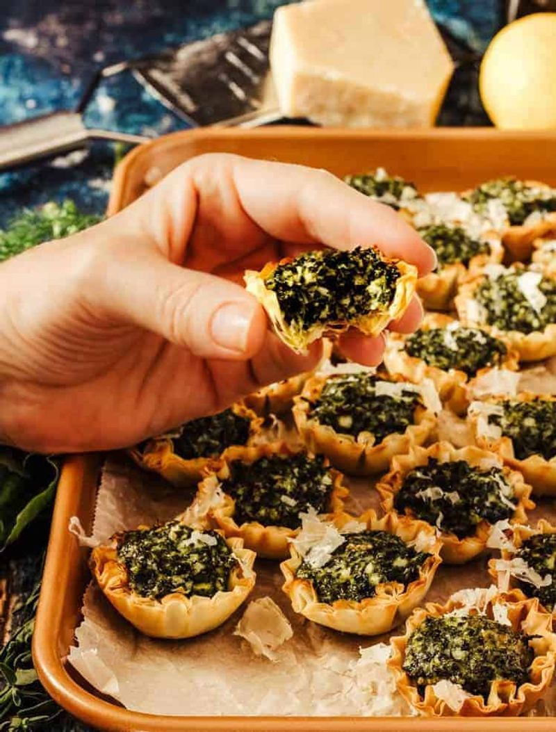 Mini Spinach and Cheese Phyllo Cups