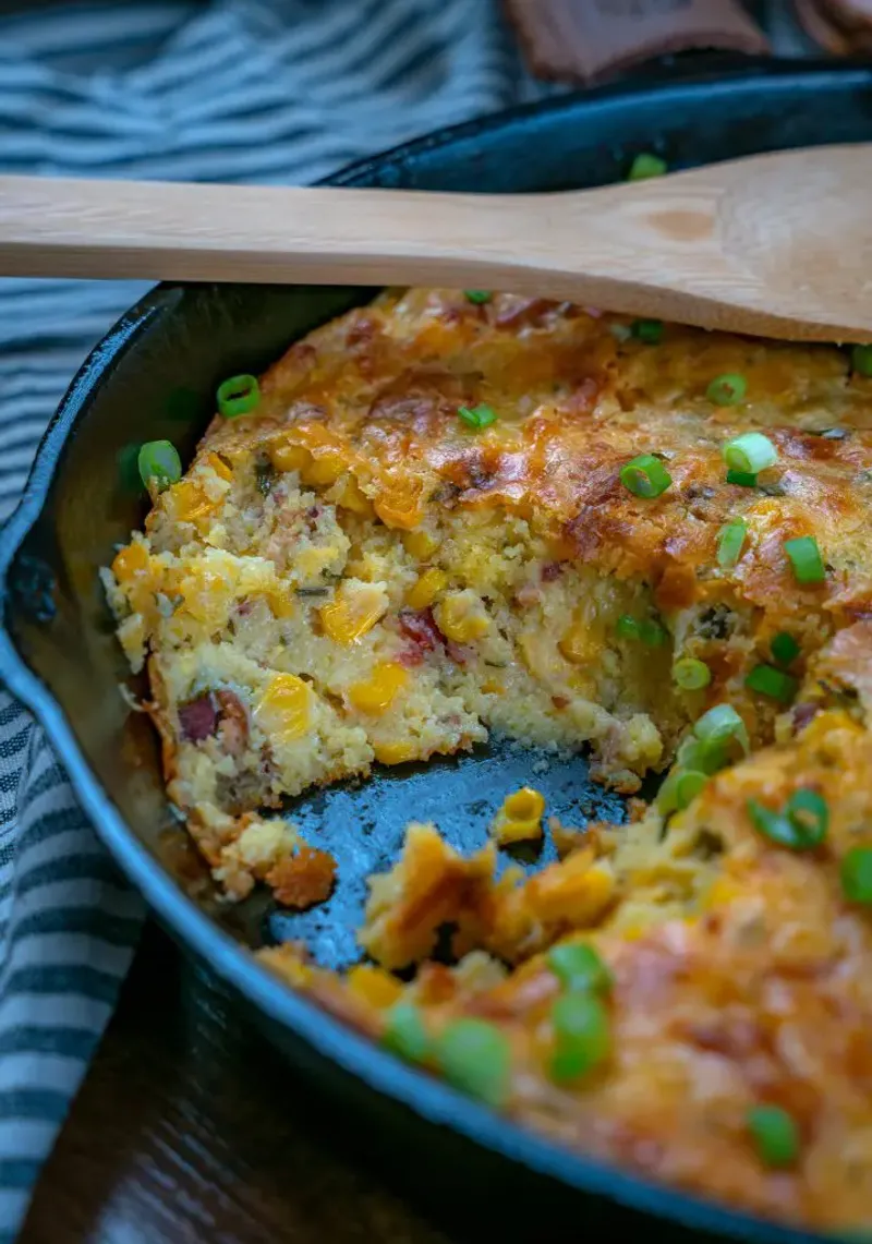 Creamy Corn and Bacon Skillet