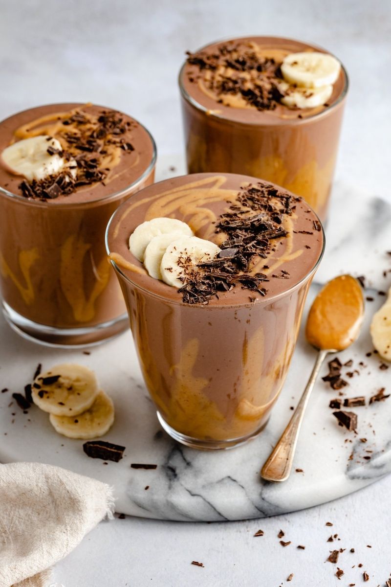 Cocoa, Banana, and Peanut Butter Smoothie