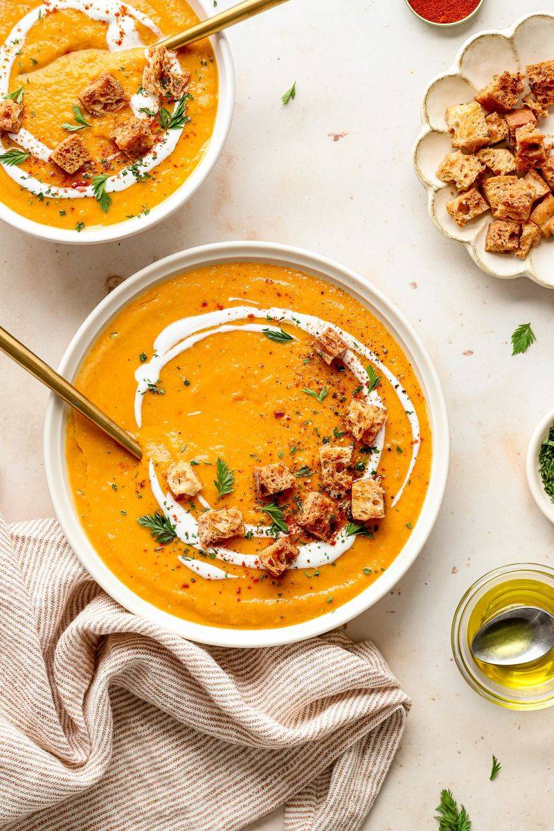 Warm Lentil Soup with Carrots and Celery